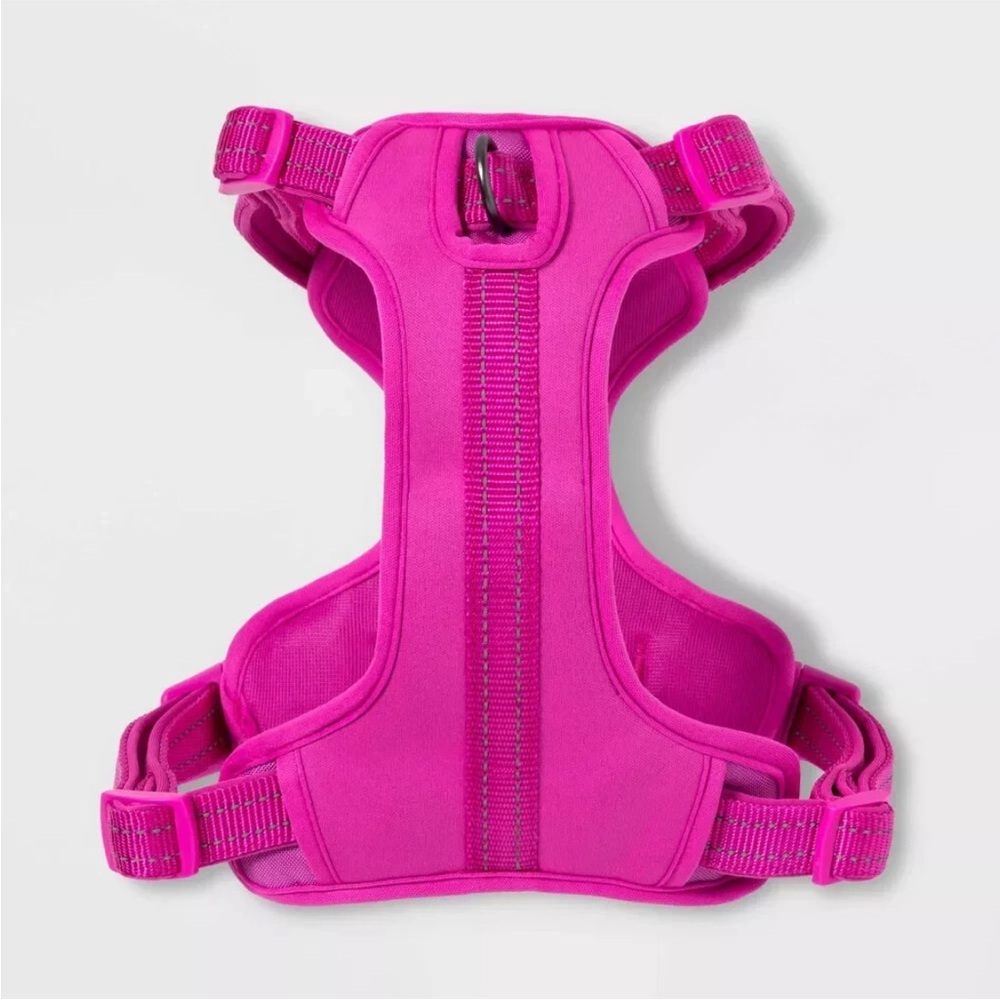 REFLECTIVE DOG HARNESS - Hot Pink - Boots & Barkley Large | New